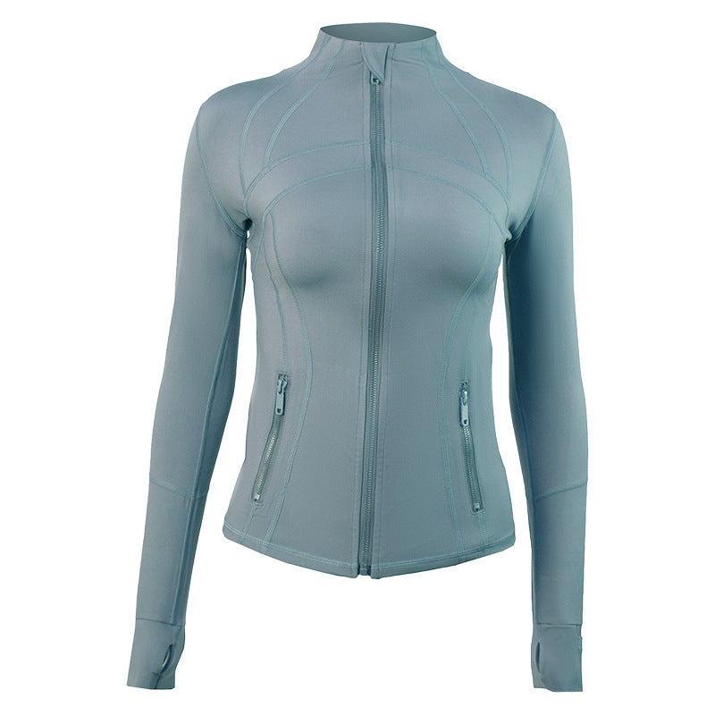 Reversible Brushed Yoga Clothes Ladies Jacket