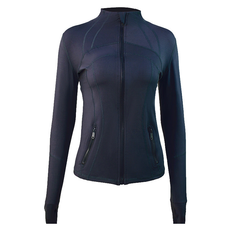 Reversible Brushed Yoga Clothes Ladies Jacket