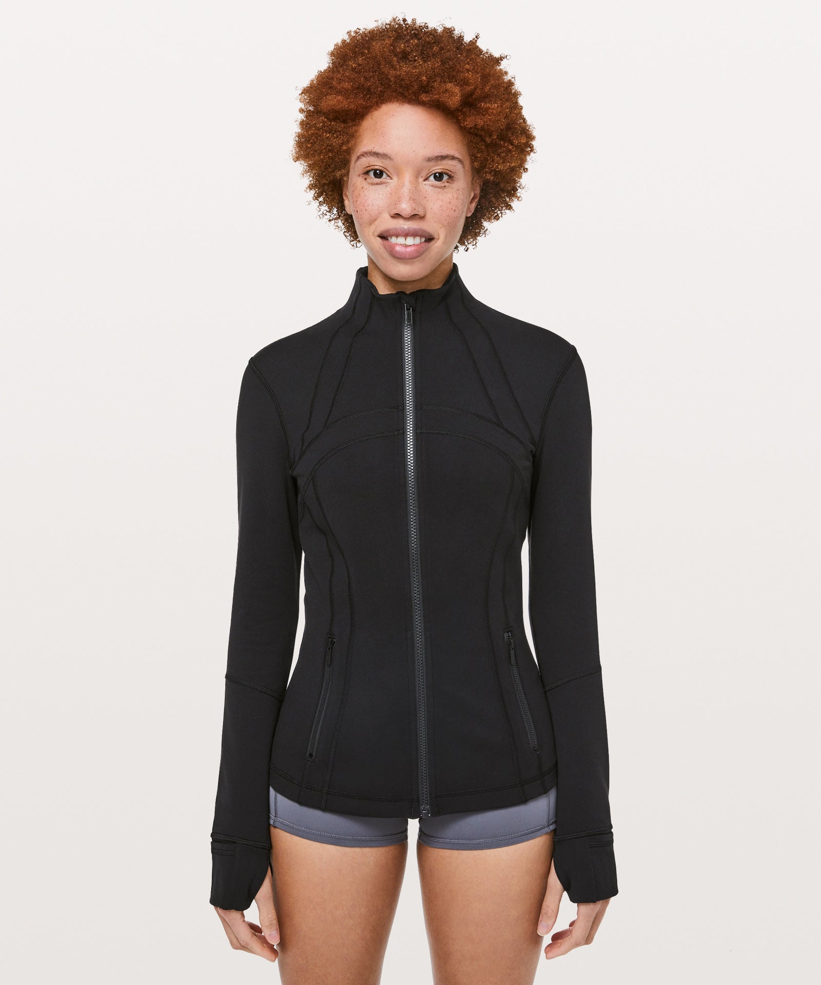 Reversible Brushed Yoga Clothes Ladies Jacket