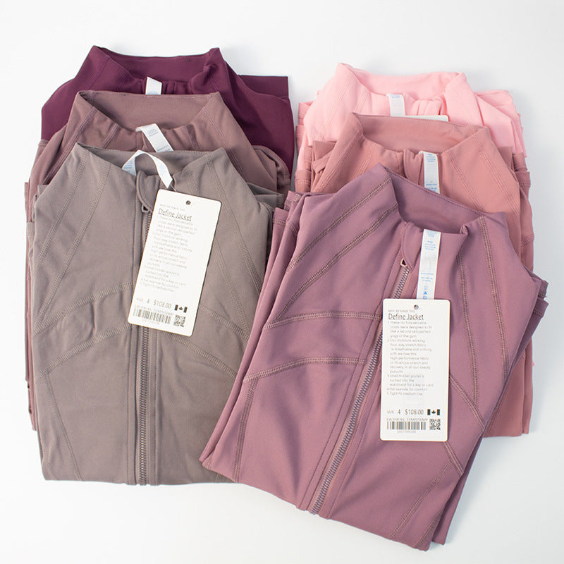 Reversible Brushed Yoga Clothes Ladies Jacket